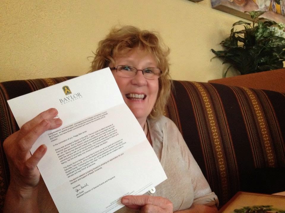 nancys monablog the letter the gift the bears baylor letter of recommendation