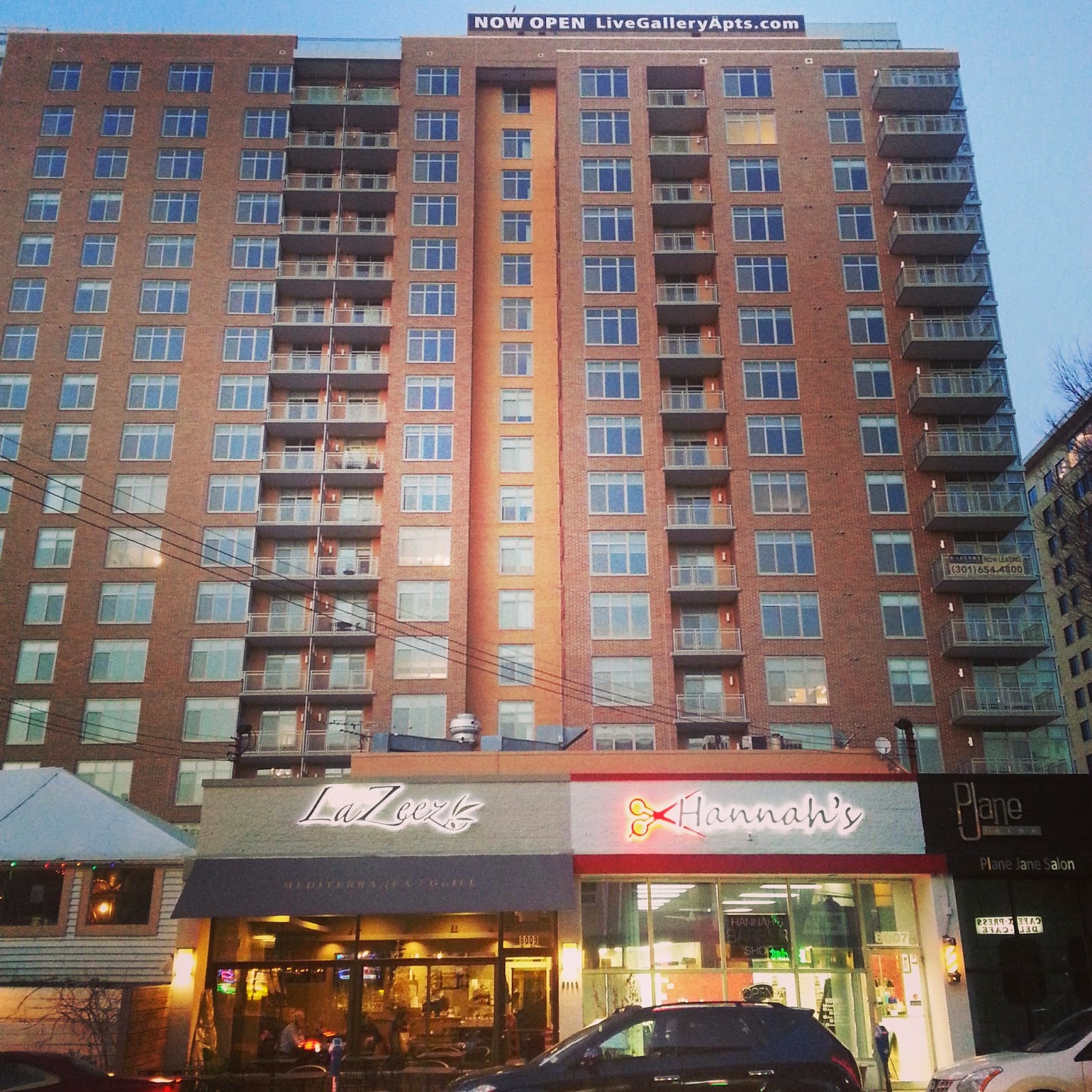 Robert Dyer Bethesda Row SKY HIGH BANNER AT GALLERY BETHESDA LUXURY APARTMENT TOWER (PHOTO)