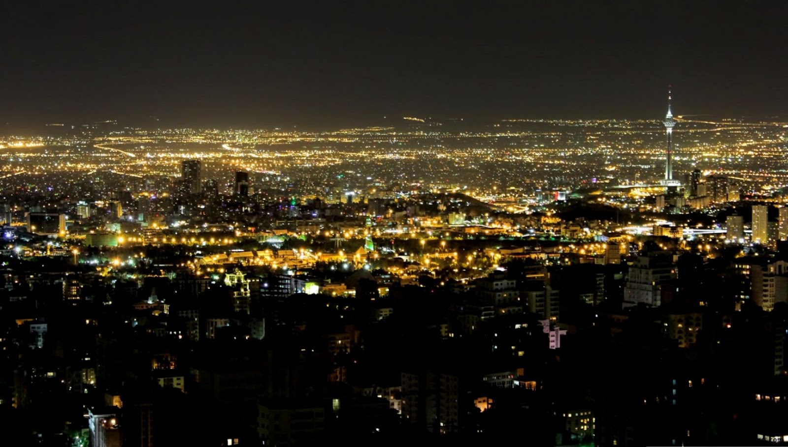 High Resolution Tehran Night High Resolution Tehran Night