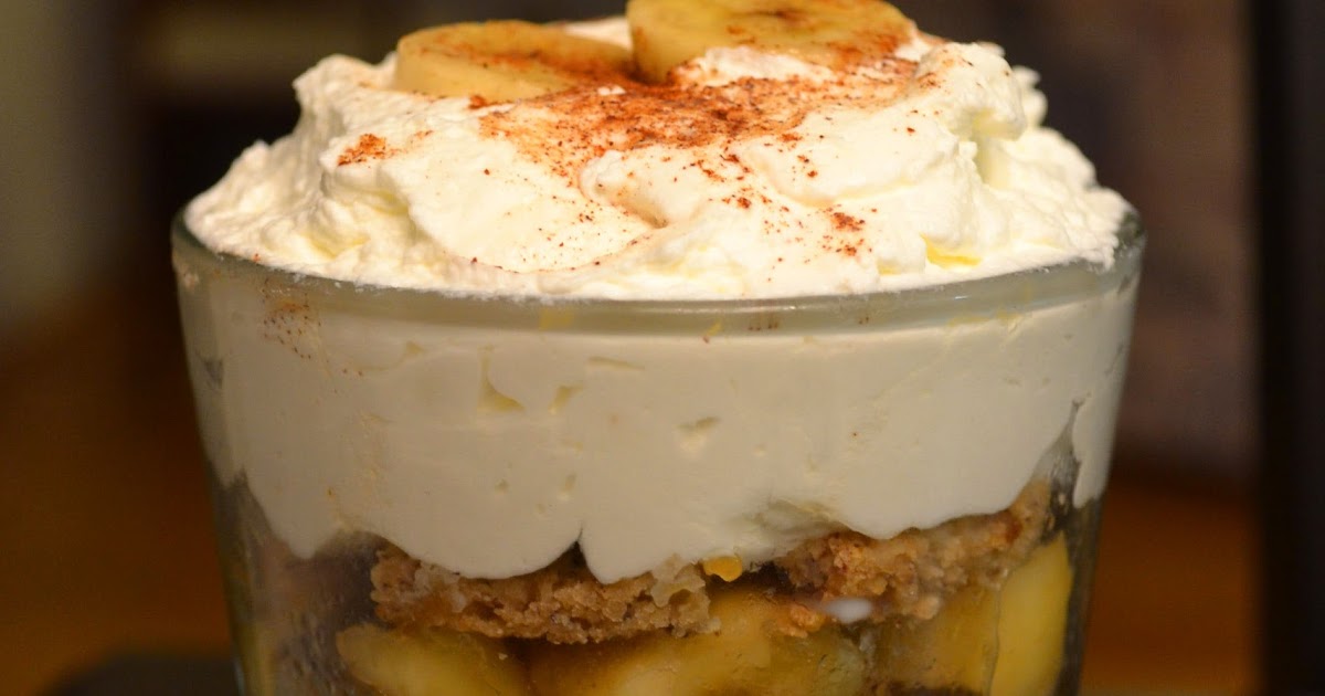 Just Putzing Around the Kitchen Bananas Foster Trifle