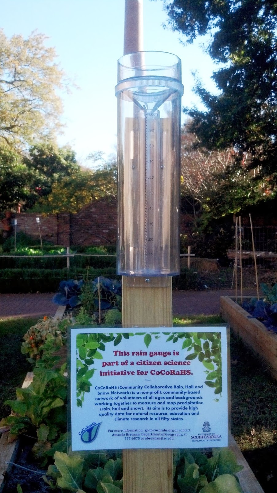 Cuckoo for CoCoRaHS in the Carolinas CISA's CoCoRaHS Rain Gauge is