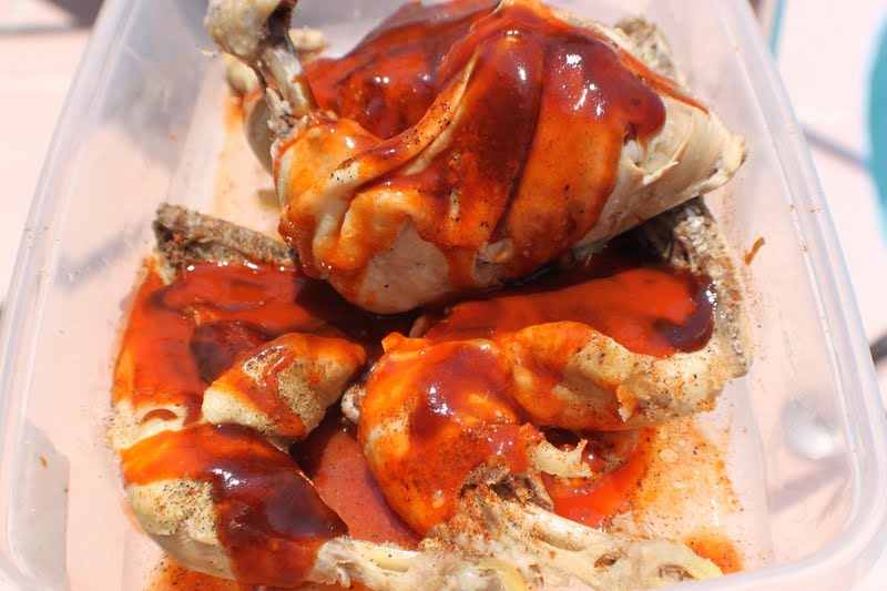 Barbecue and Hot Sauce Chicken Legs What's Cookin' Italian Style Cuisine