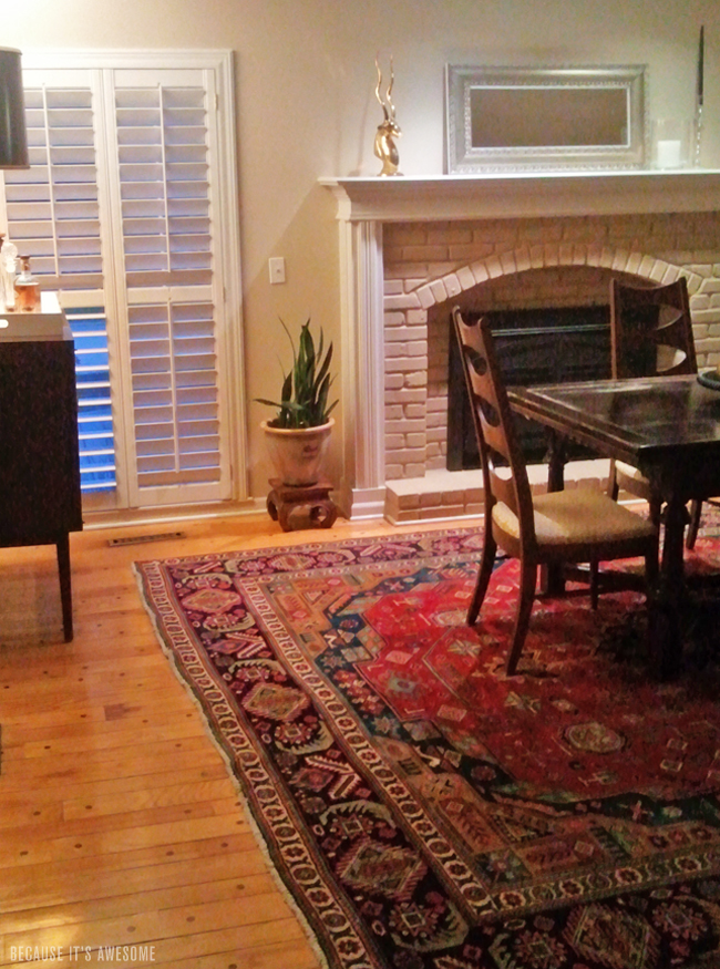 Because It's Awesome: At Home // Dining Room Rug