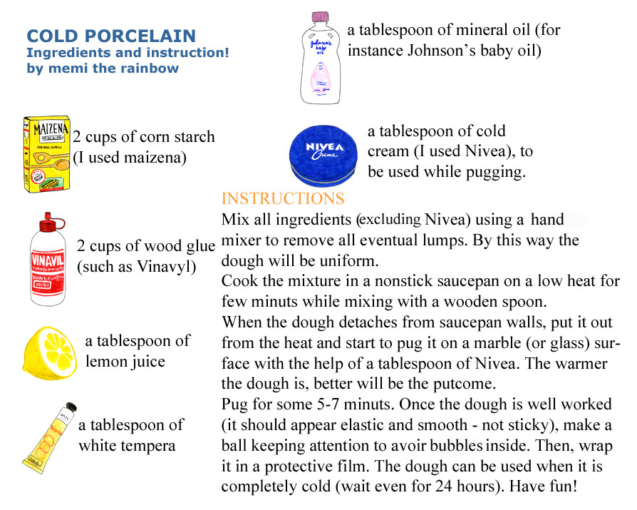 Memi The Rainbow Cold porcelain, the magic clay!