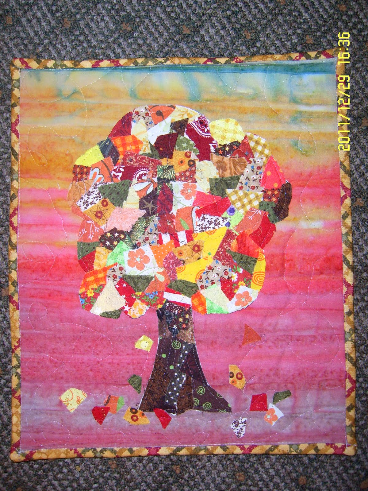 The little quilt Mom blog Girls quilt collage project