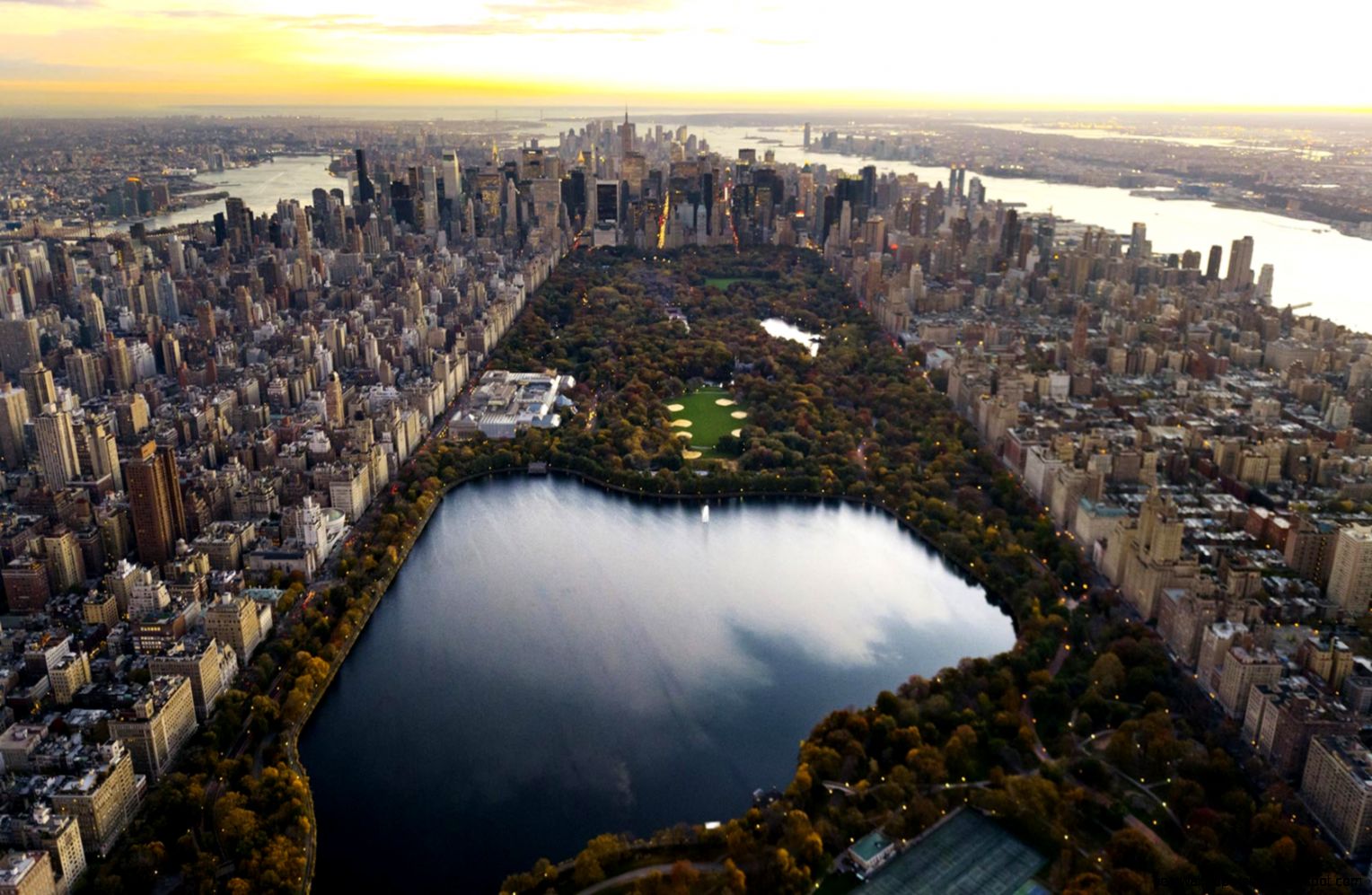 New York Central Park Aerial View New York Central Park Aerial View