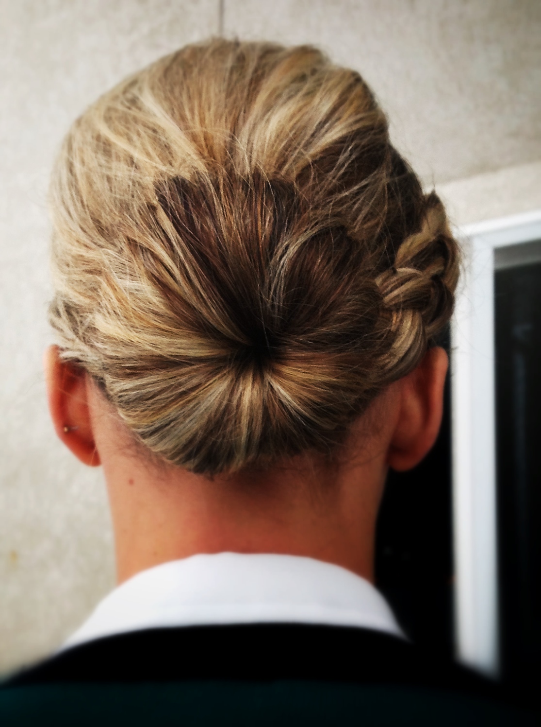 Let's Get Pretty Again Front Braid to Sock Bun