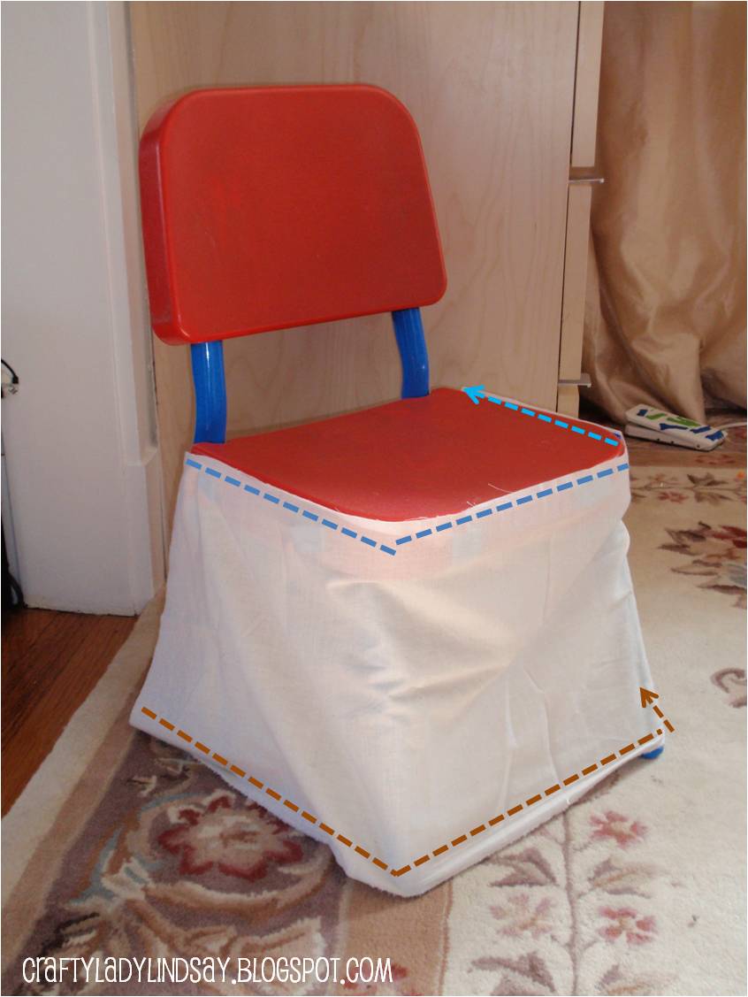 Diary of a Crafty Lady Slipcovers for Toddler Chairs with tutorial