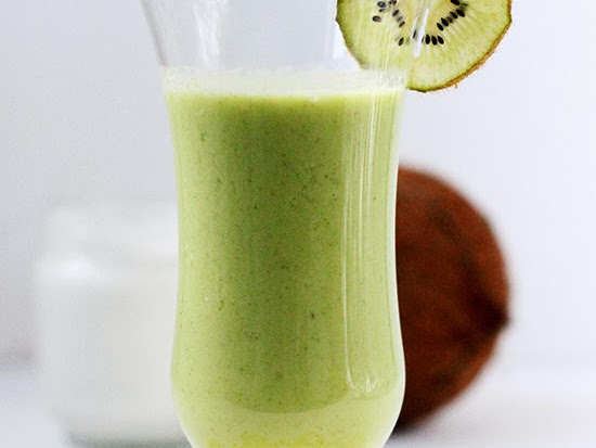Healthy Green Pina Colada Smoothie