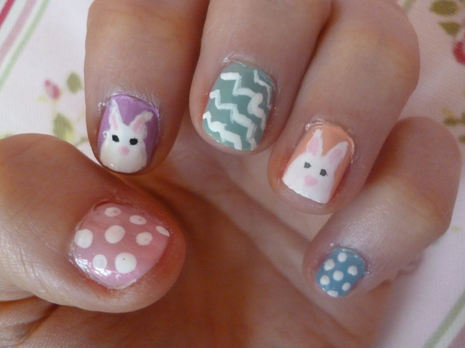 Easy Bunny Nail Art Tutorial - wide 8