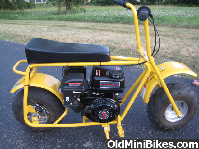 yellow mini bike