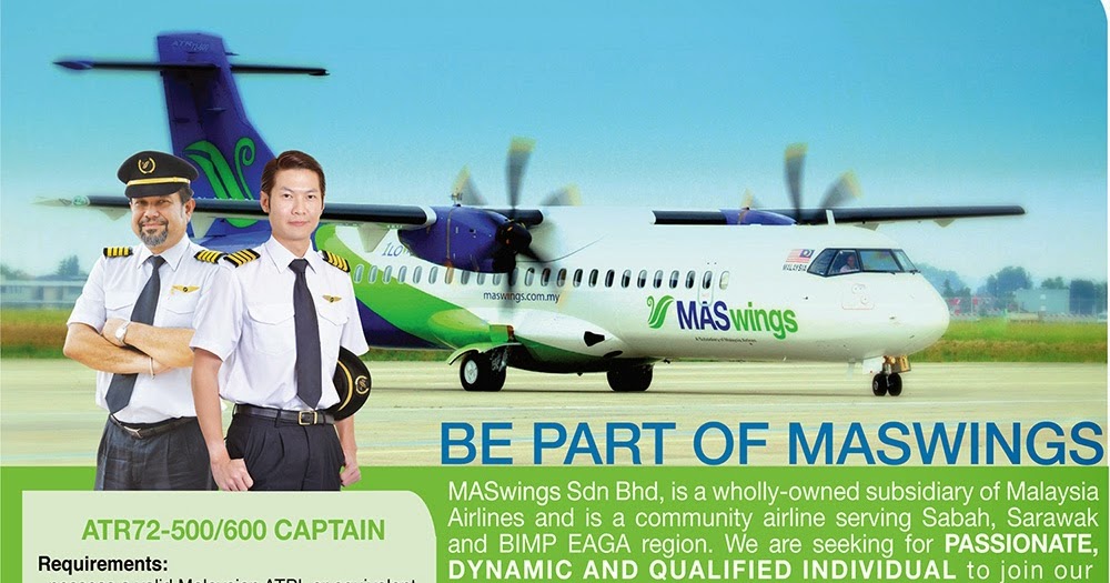 Fly Gosh Maswings Pilot Recruitment ( ATR &Twin Otter )