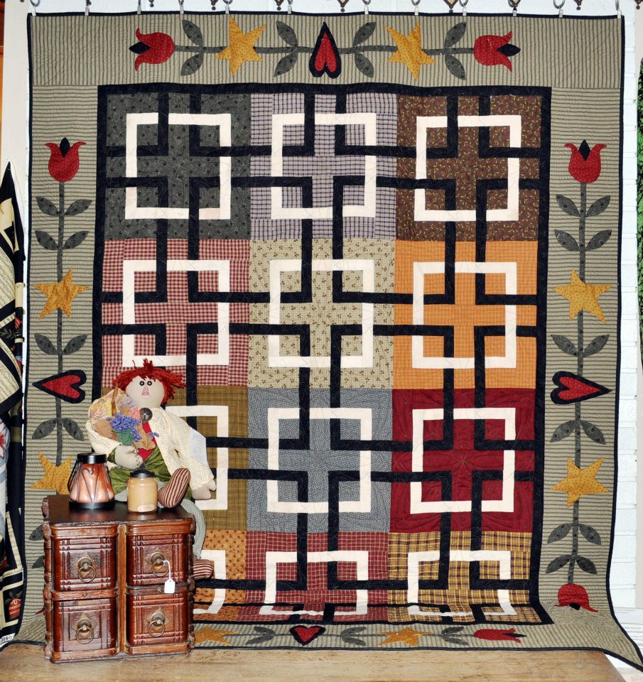 Fat Quarters Quilt Shop At Home with Country Quilts by Cheryl Wall