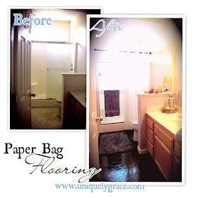 Uniquely Grace Paper Bag Flooring Diy On Concrete Subfloor Tutorial