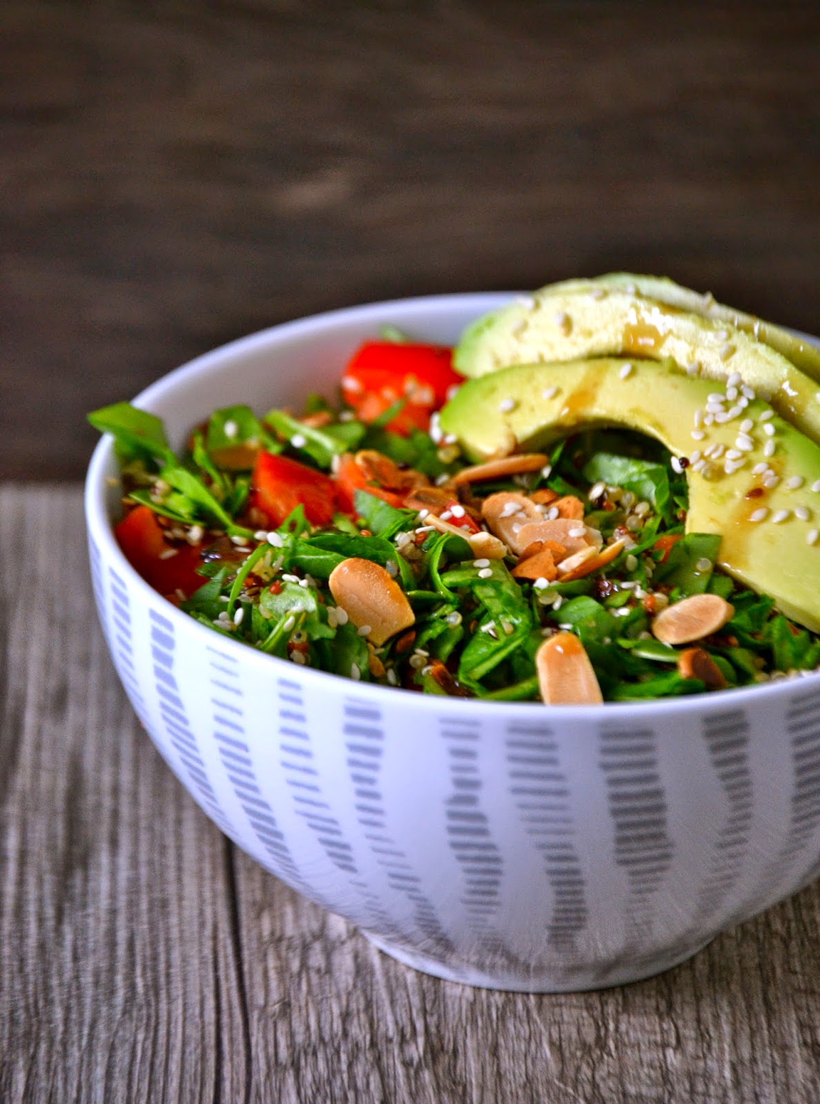 Seven Bites Sesame Spinach Salad