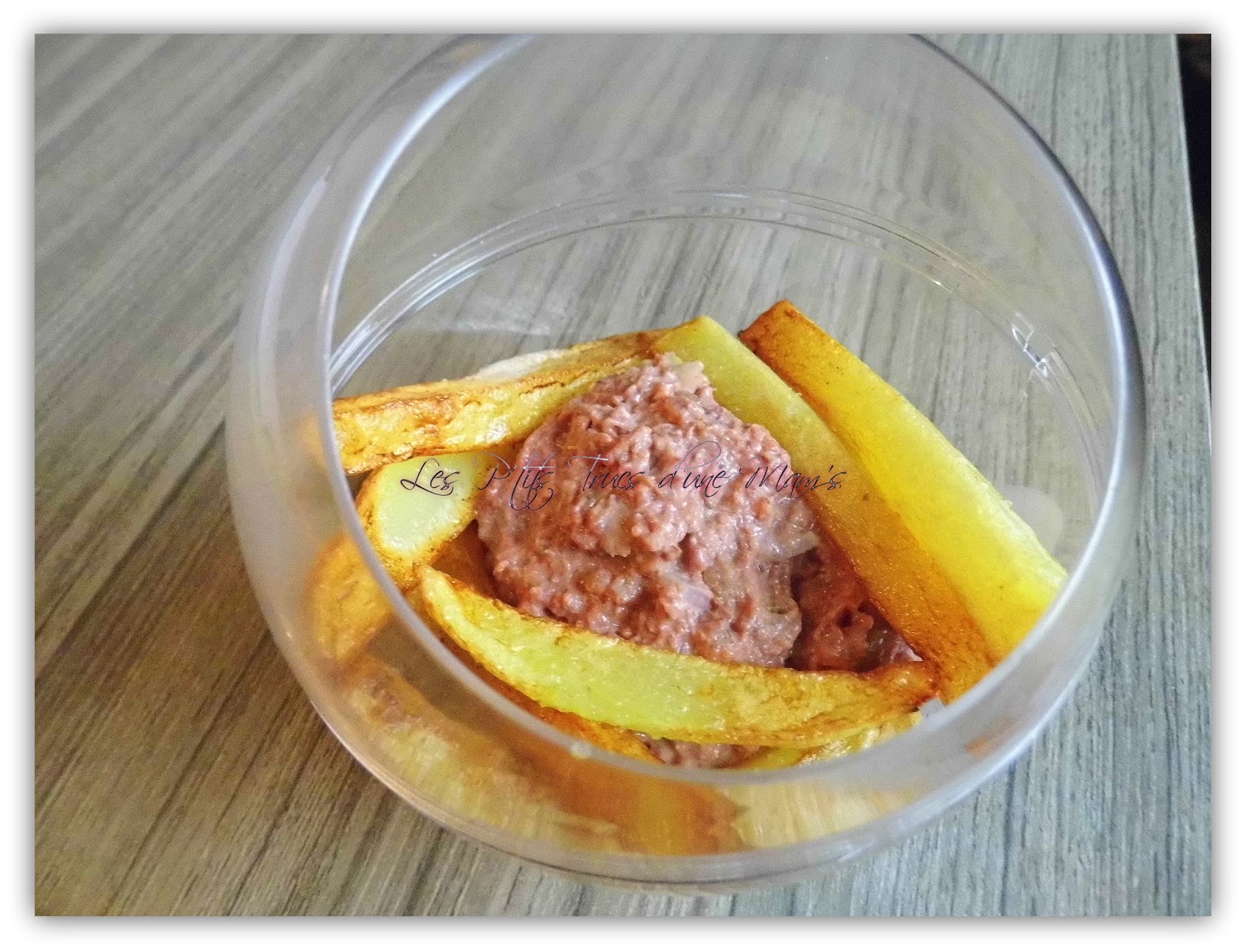 Les P'tits Trucs d'une Mam's Tartare de corned beef et frites maison