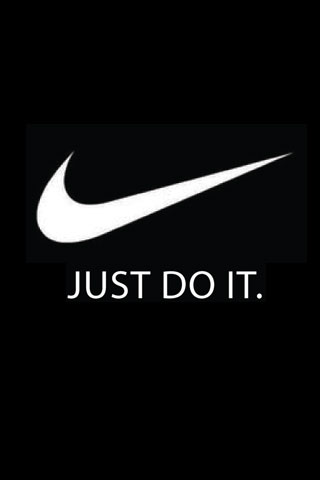 Black Simple Nike Just Do it Logo iPhone Wallpaper