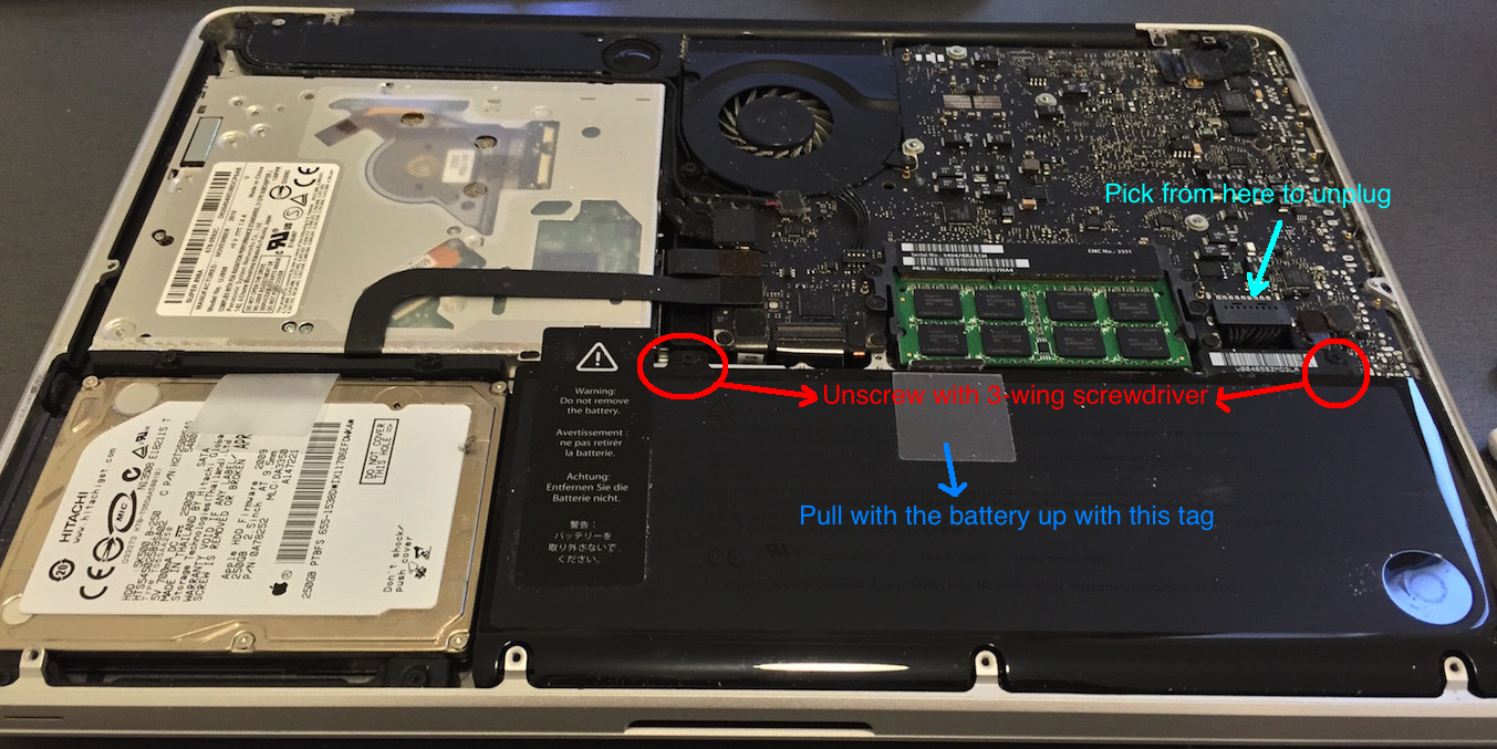 glomelurus.com: A Geek's Story: Replacing the Battery of Macbook Pro