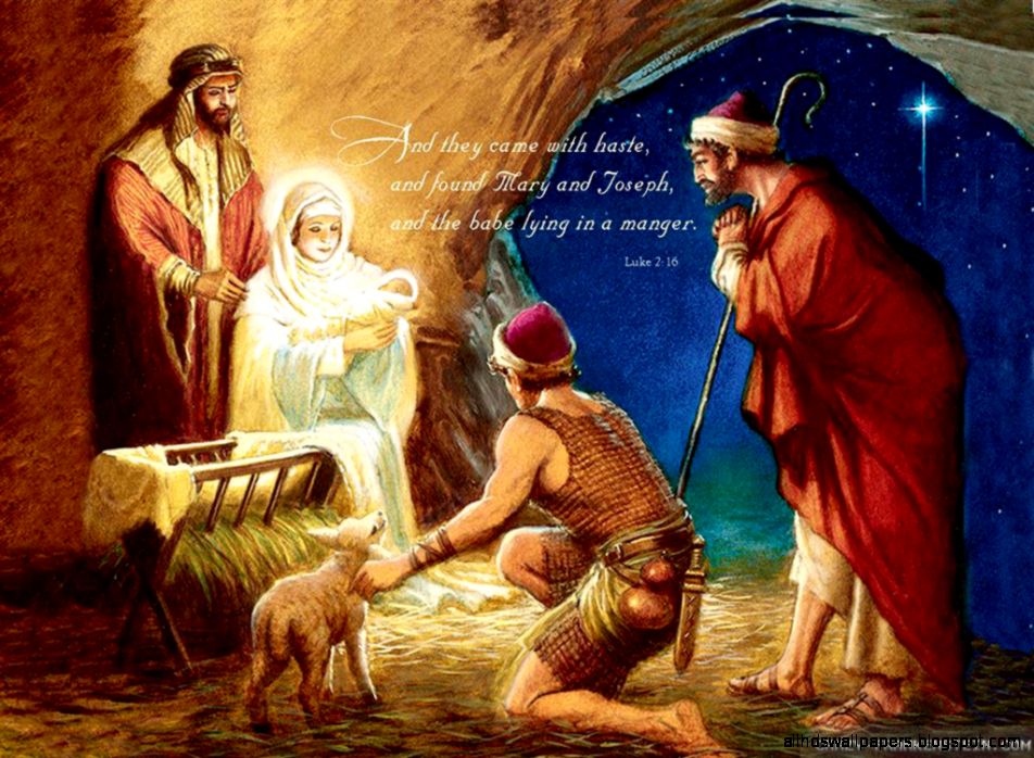 Christian Christmas Nativity Scene Christian Christmas Nativity Scene