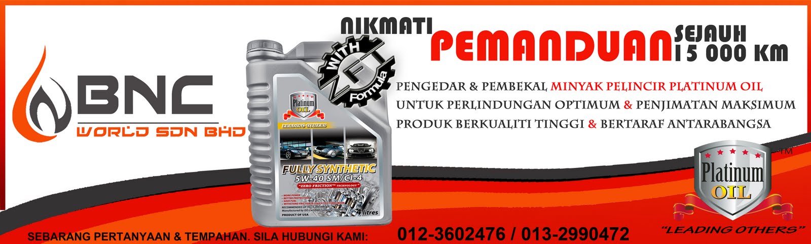 BNC WORLD SDN BHD PLATINUM OIL