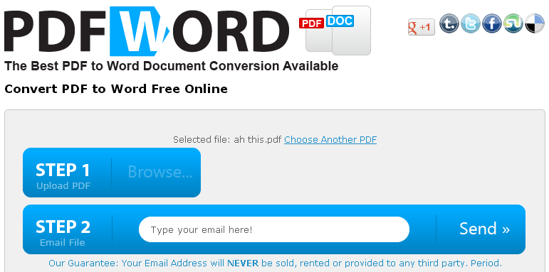 change pdf to word document online free