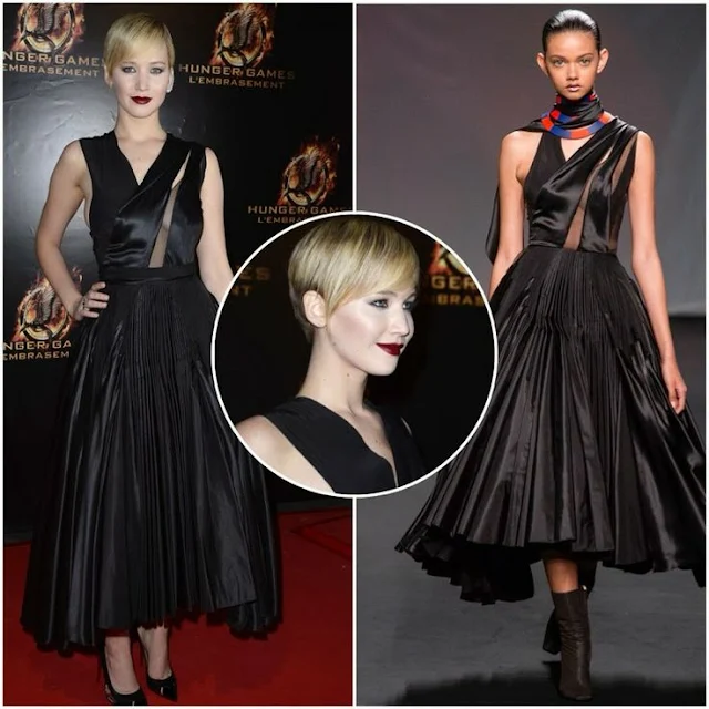 Jennifer Lawrence in Christian Dior Couture – ‘The Hunger Games: Catching Fire’ Paris Premiere 