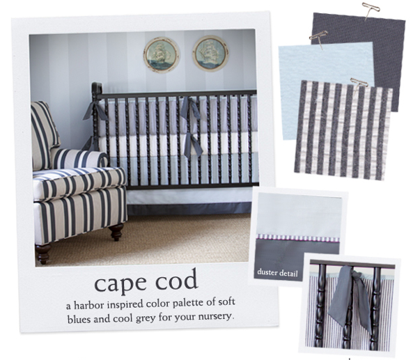 Nursery Notations New Seersucker Crib Bedding From Annette Tatum