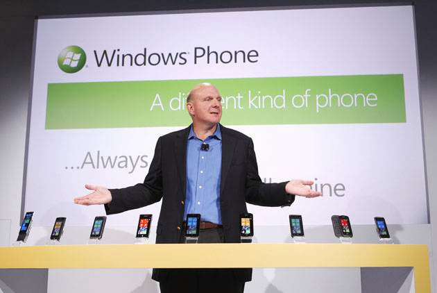 Steve Ballmer launches Windows Phone