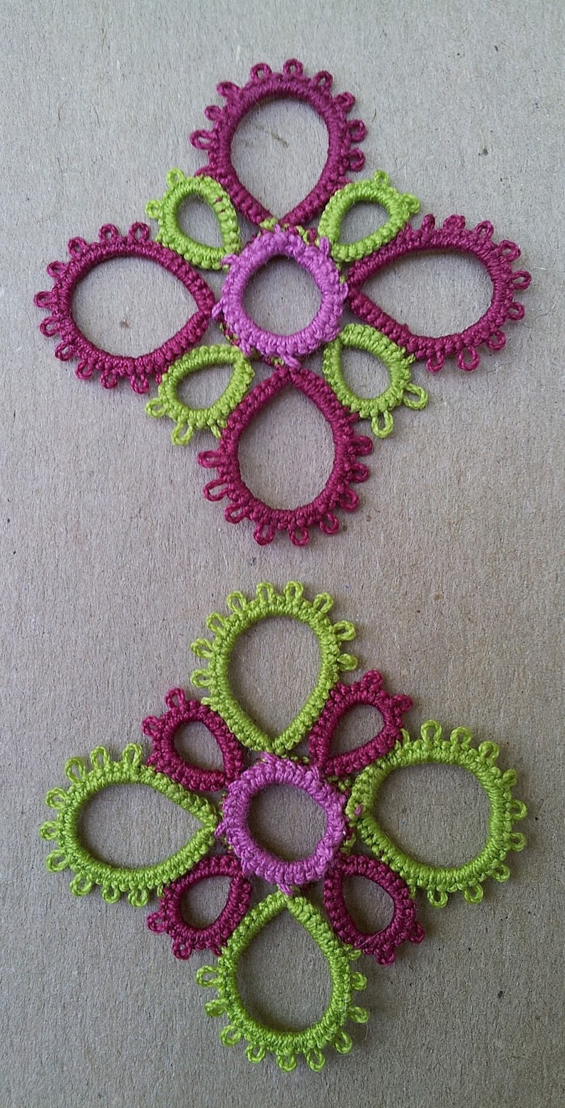 Tatting Between Words Tatting fun and some knitting finally done!