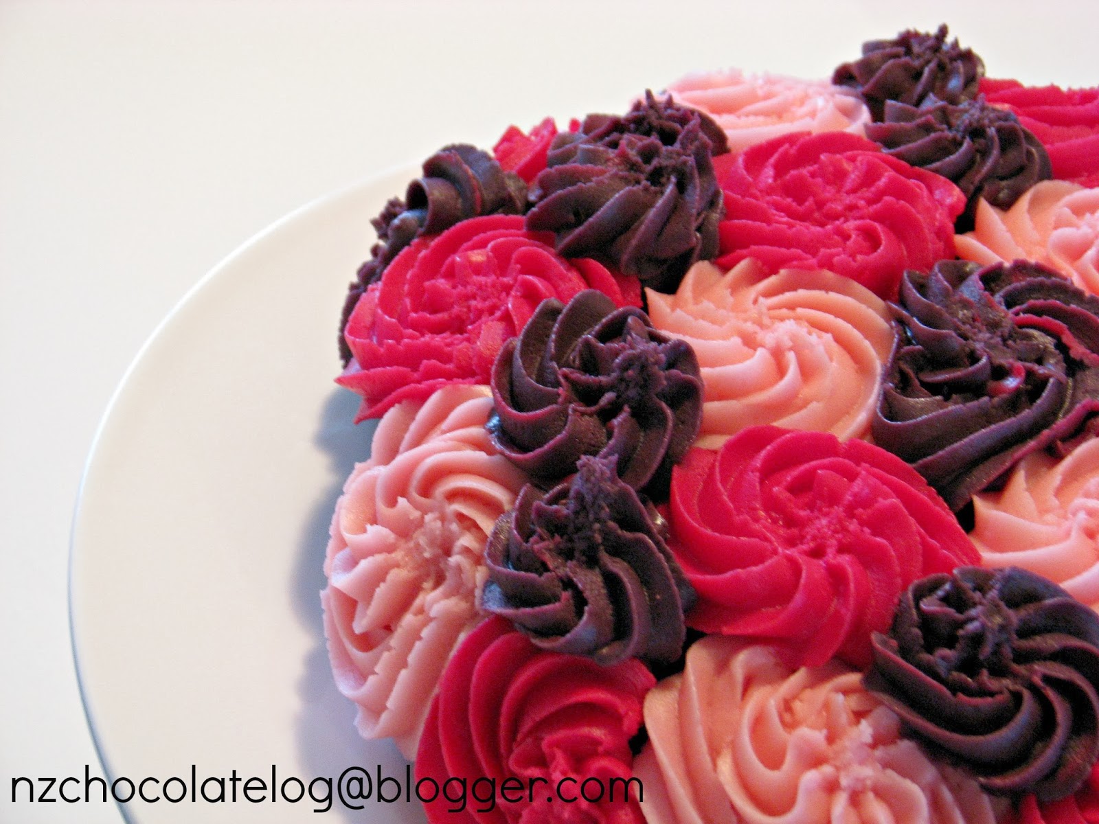 Chocolate Log Chocolate Cake with Buttercream Swirls