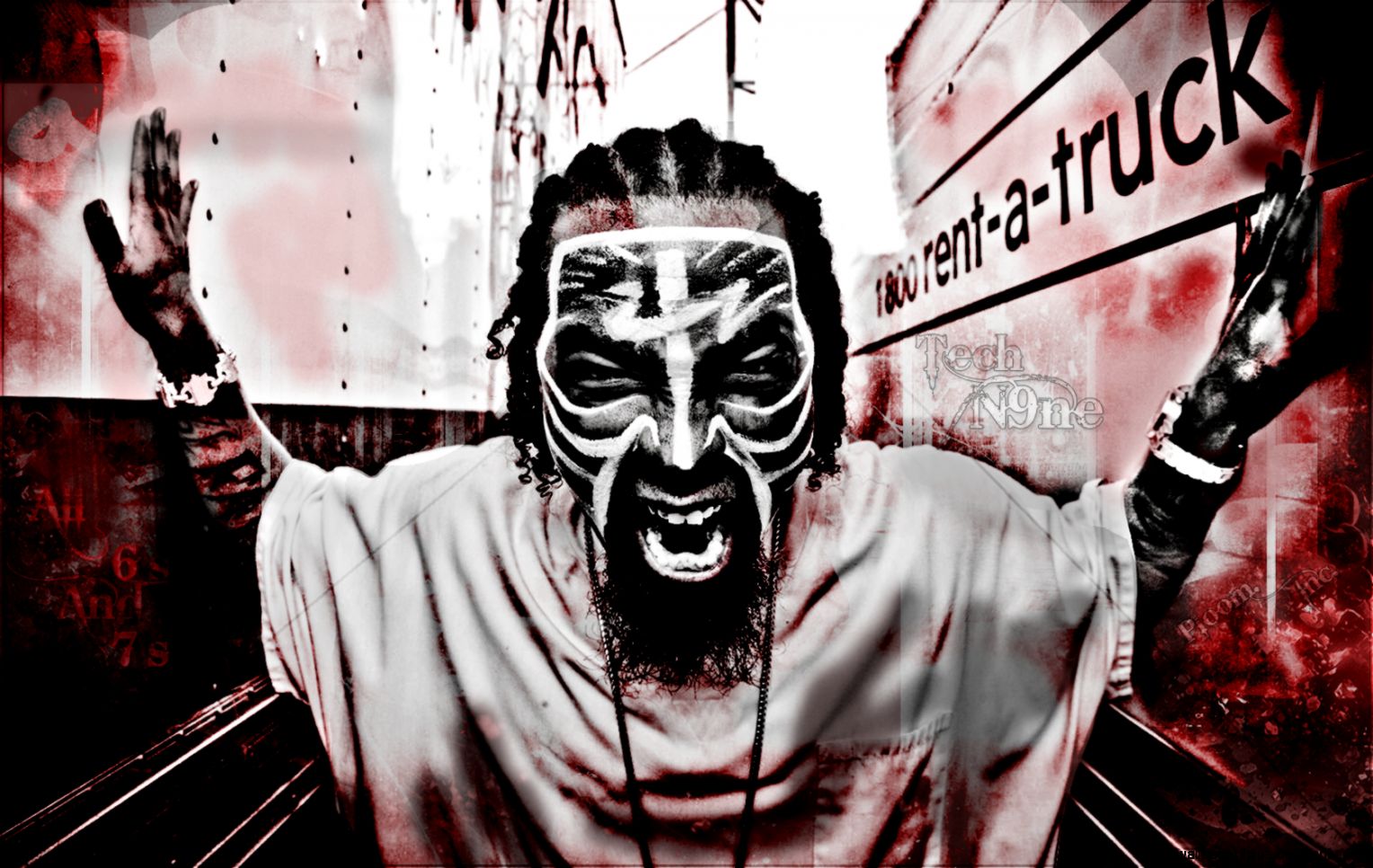 TECH N9NE gangsta rapper rap hip hop dark g wallpaper 1680x1050 TECH N9NE gangsta rapper rap hip hop dark g wallpaper 1680x1050
