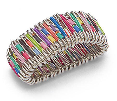 Recycled Bracelets Recycling Center Small Safety Pin Cuff