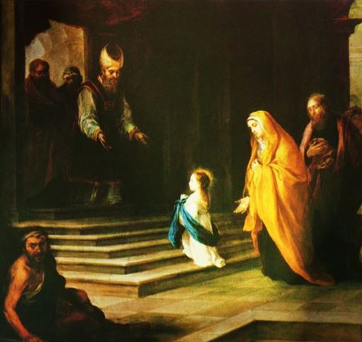 NOV 21 - Feast of the Presentation of Our Lady in the Temple by her parents St Joachim and St Anne