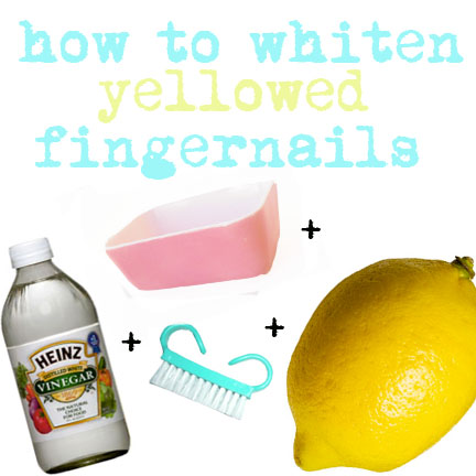 : AT HOME BEAUTY: How to Brighten Yellow Fingernails