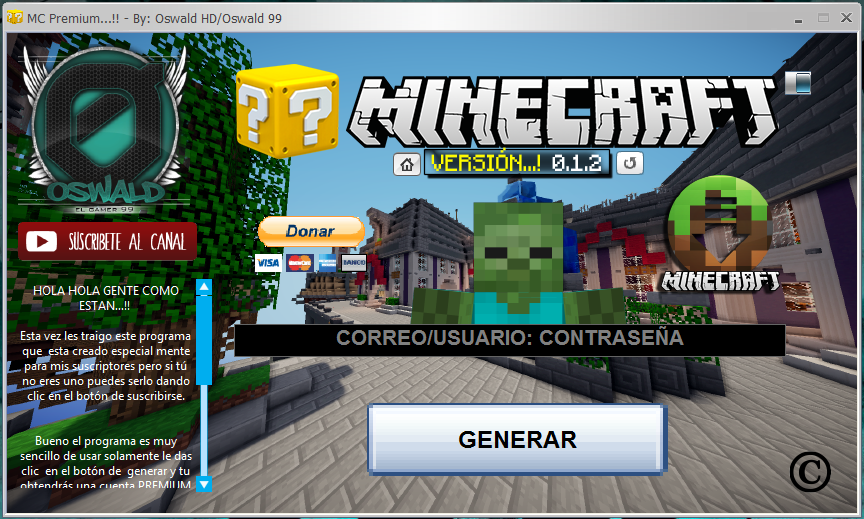 Endercraft99 Minecraft Premium Generador Vesion 0 1 2