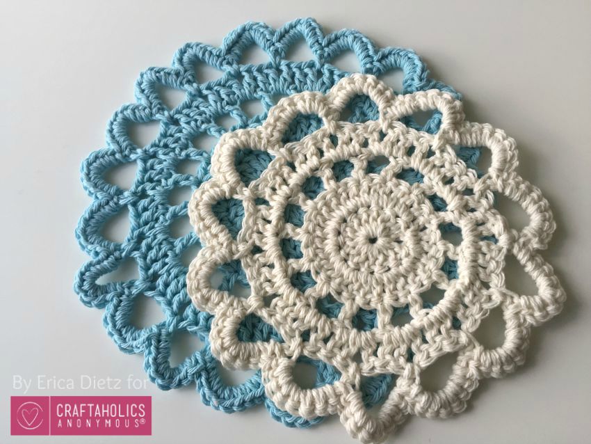 5 Little Monsters: Crocheted Doily Trivets on Craftaholics ...
