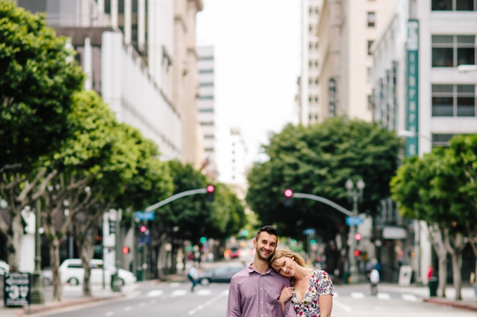 Peter and Sarah's Downtown LA engagement shoot by STUDIO 1208