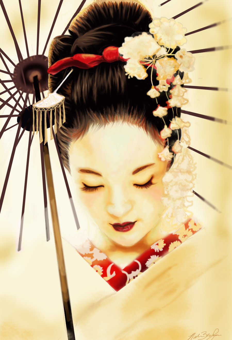 Résultat de recherche d'images pour "draw geisha japanese gif"