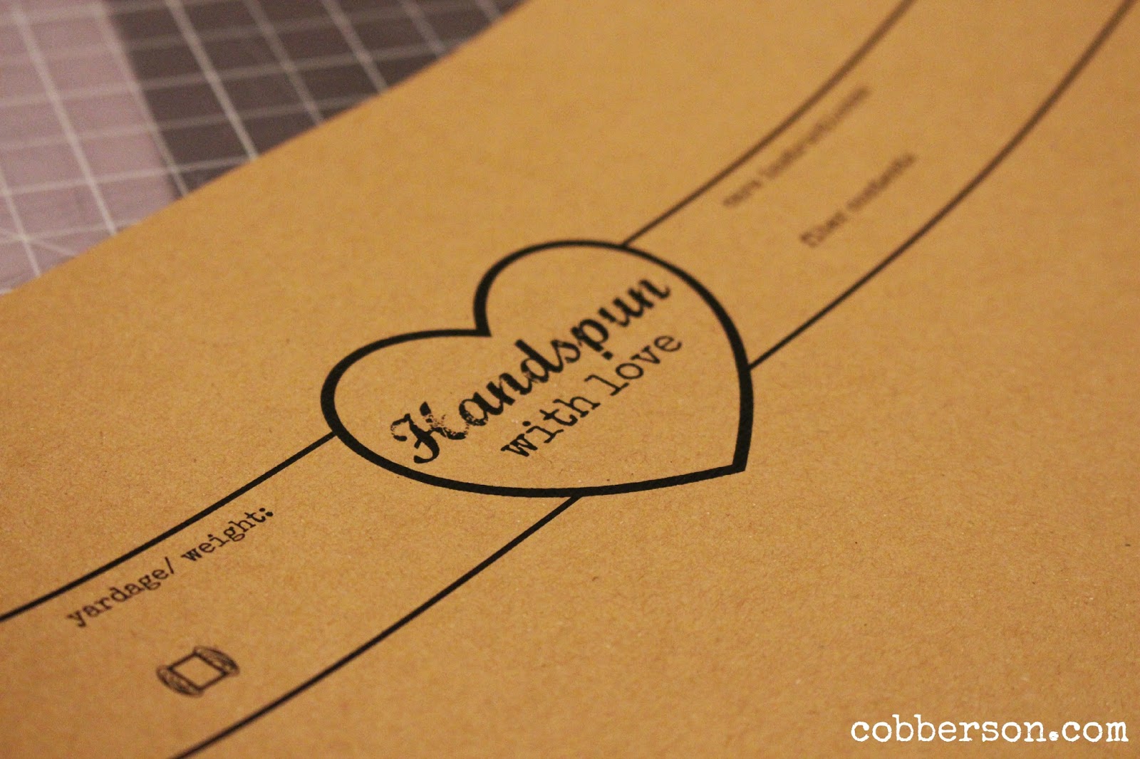 Cobberson & Co. Handspun with love free printable gift tag