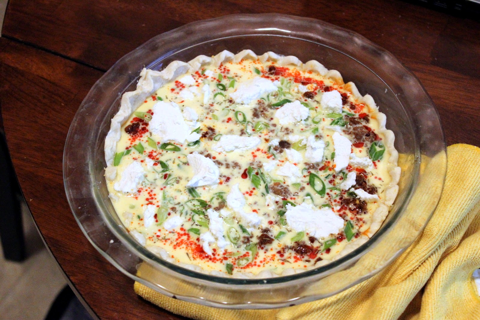 MelonChef Bobby Flay's Chorizo and Goat Cheese Quiche