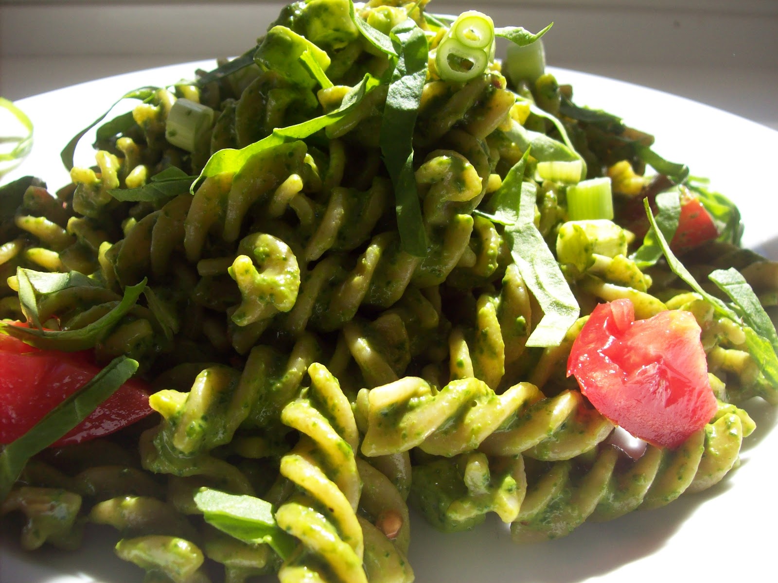 Napa Farmhouse 1885™ whole wheat pasta with spicy spinach & peanut