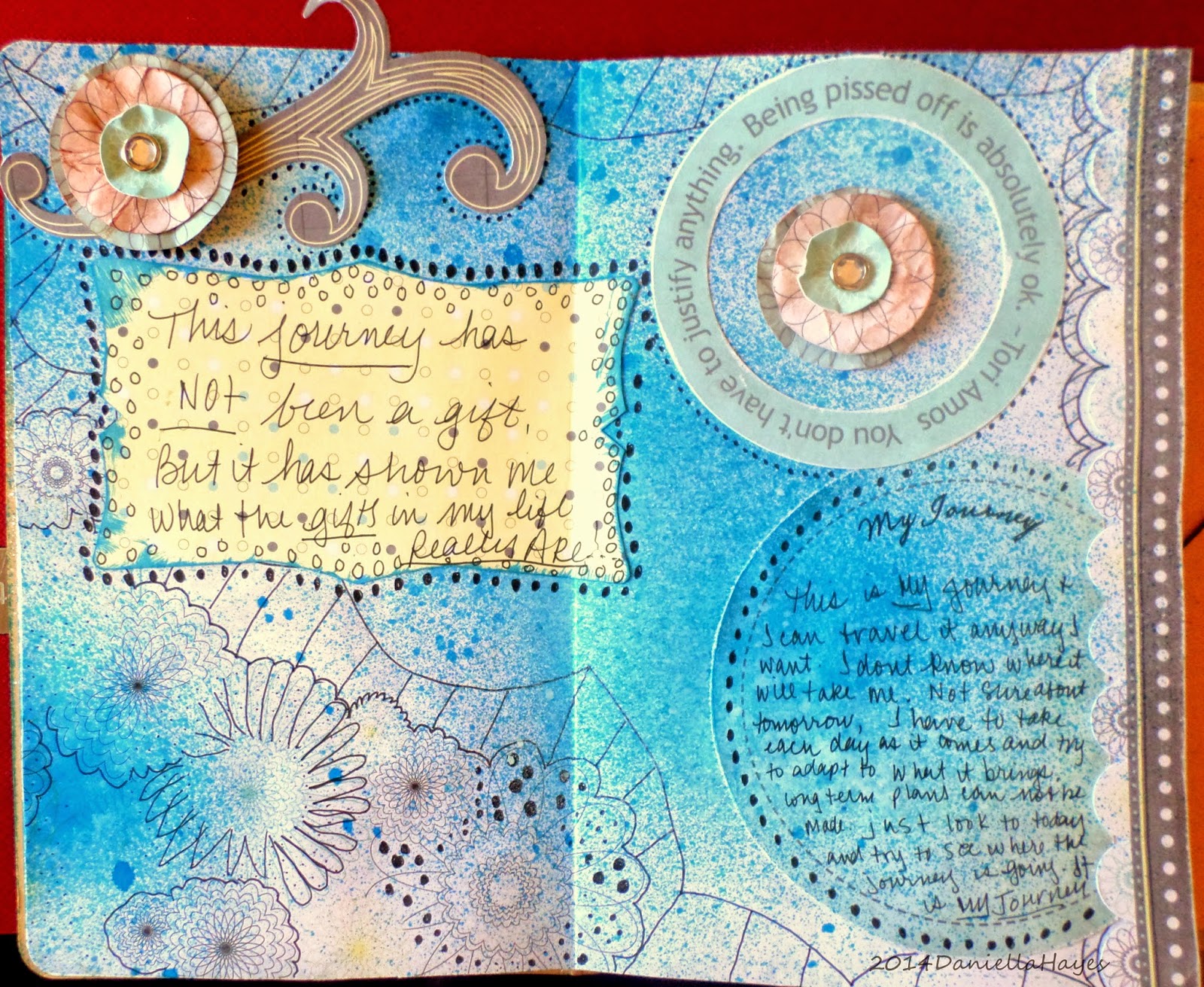 Daniella Hayes...Layers of Creativity "ROAD TO RECOVERY" ART JOURNAL