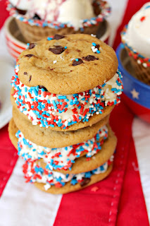 4th of july ice cream sandwiches