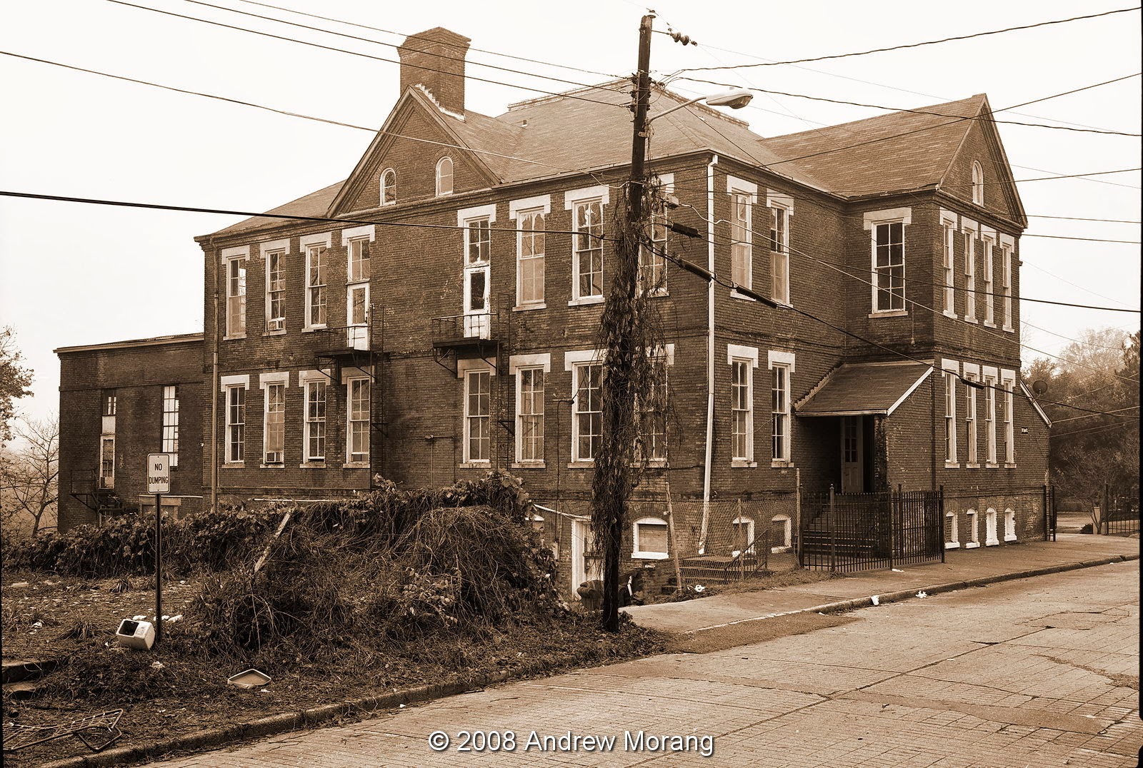 Urban Decay Demolished the Speed Street School, Vicksburg, Mississippi