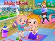 Mom and Dad need to leave together and can not care baby Hazel and her brother Matt. To care for them they hired a nanny to be with them and will see them when needed. Baby Hazel will take advantage of the situation to some mischief as dirty clothes with paint, mess and throwing papers on the floor. The nanny will have a lot of work with Hazel and Matt, have fun. Baby Hazel sibling trouble