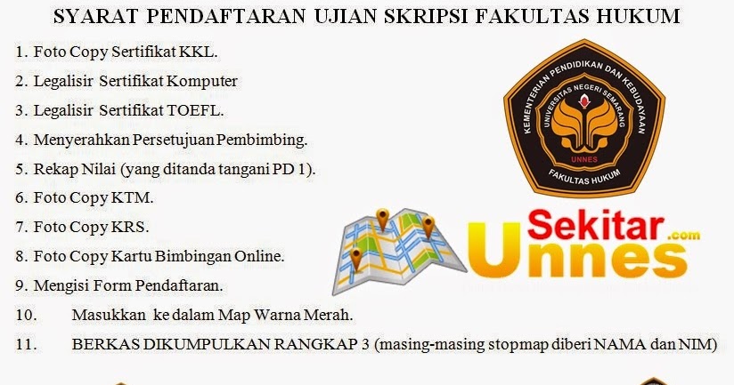 Sekitar Unnes Syarat Pendaftaran Ujian Skripsi Fh Unnes