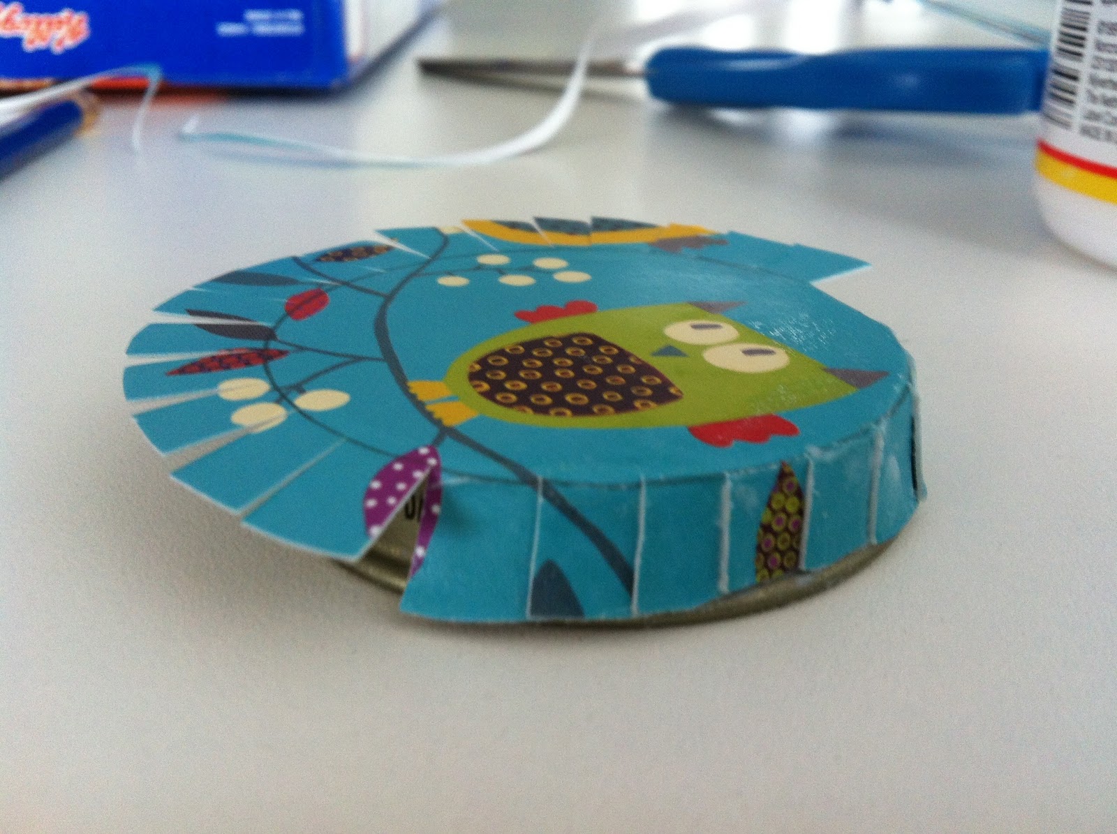 It's Our Pinteresting Life Modge Podge Baby Food Jar Lids