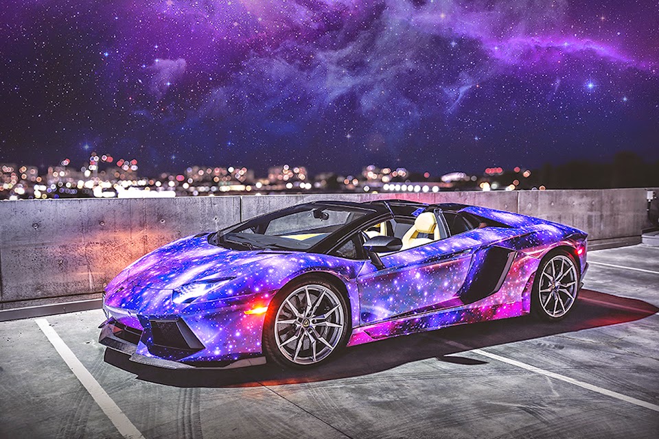 Seductive Luxury: 2014 Galaxy Lamborghini Aventador Roadster