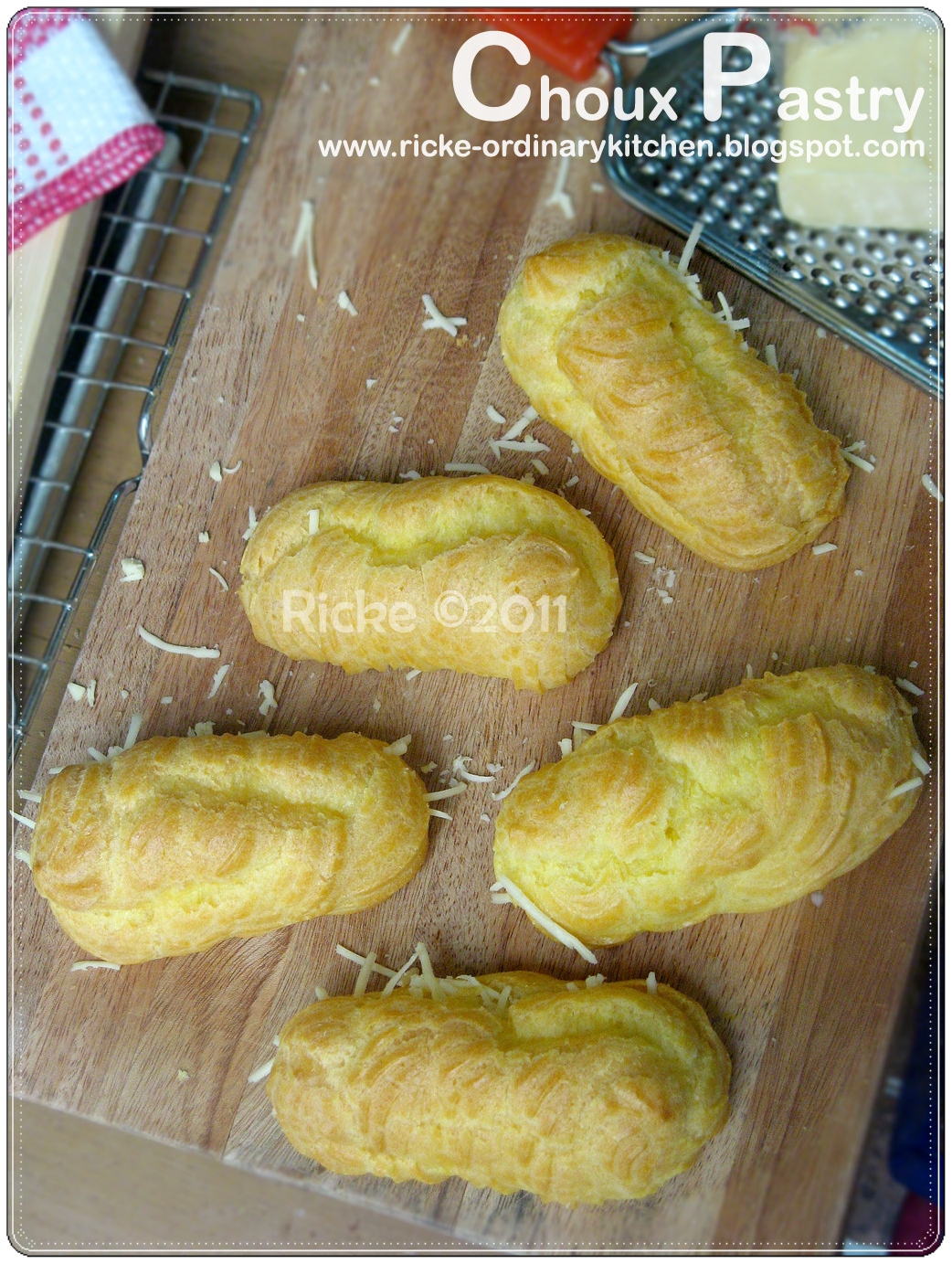 Just My Ordinary Kitchen... SOES VLA KEJU (CHEESE PASTRY CREAM CHOUX