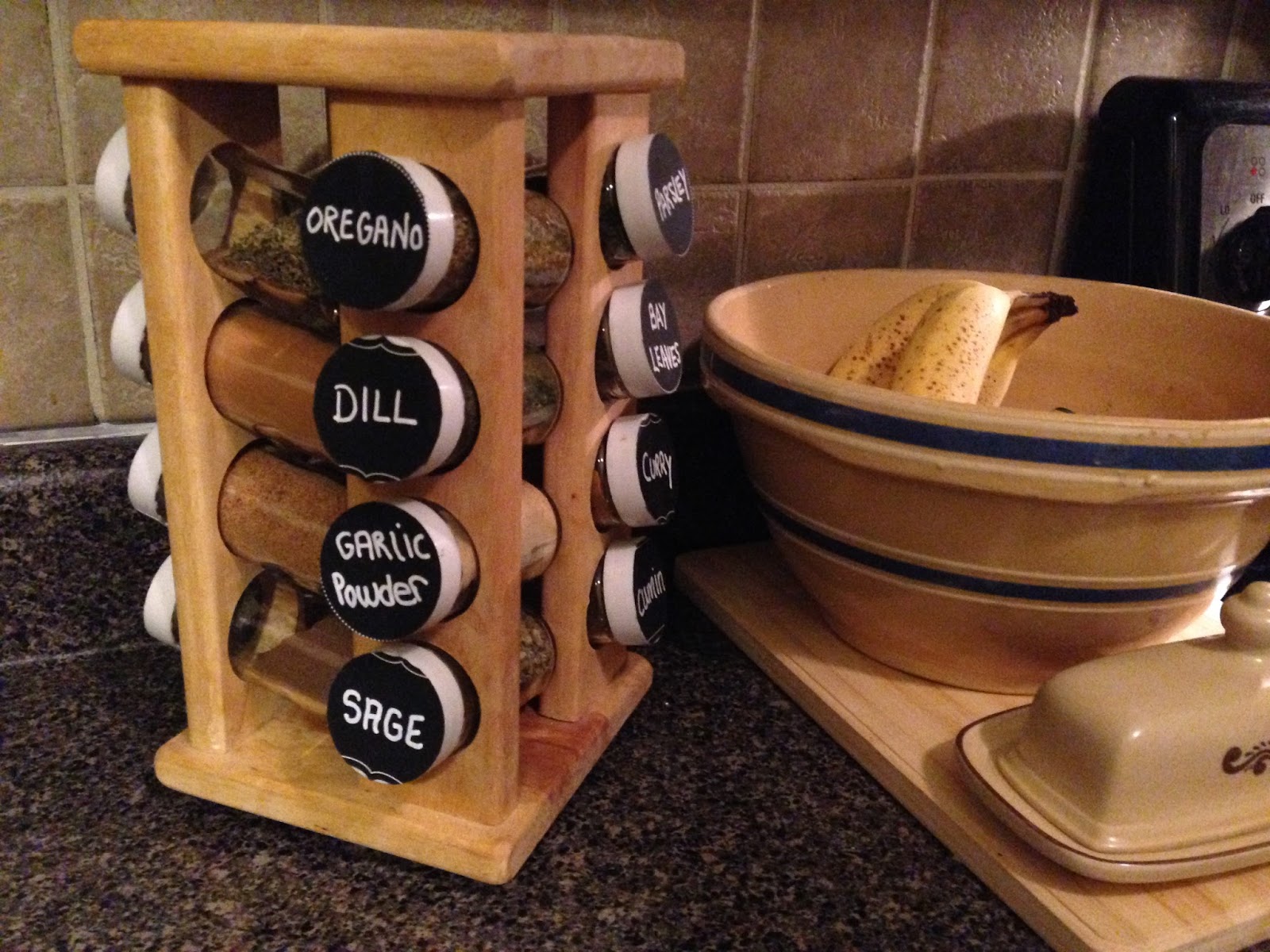Ideas from Eileen Updating an old spice rack carousel